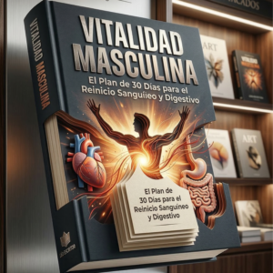 Portada del libro Vitalidad Masculina de Jeiner Cabrera Huanca - El Plan de 30 Días para el Reinicio Sanguíneo y Digestivo.